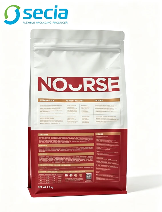 Custom Flat-Bottom Cat Food Pouch suppliers